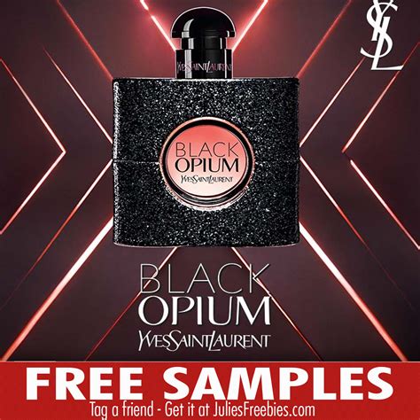 sample ysl black opium|YSL Black Opium perfume boots.